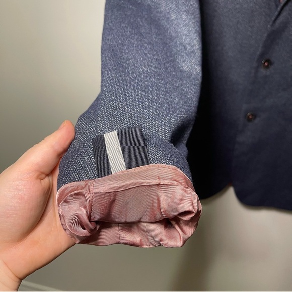 Ted Baker Men’s Navy lined business casual sport career blazer in size 4 (L) - Picture 4 of 10